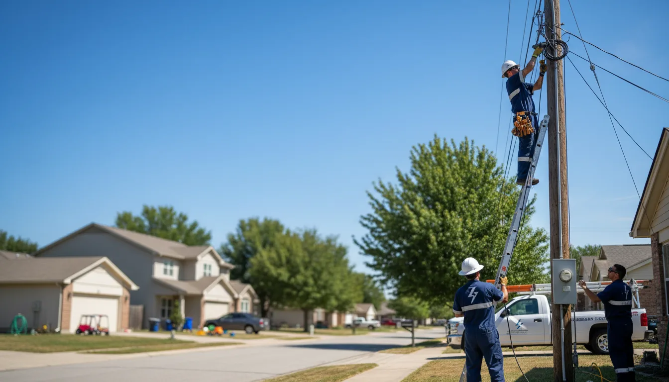 Residential electrician providing installation services in Courtland, KS